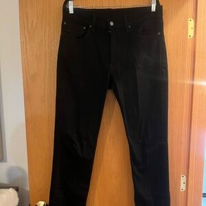 Men's Levi 511’s Black Straight Jeans. Like New 34x34